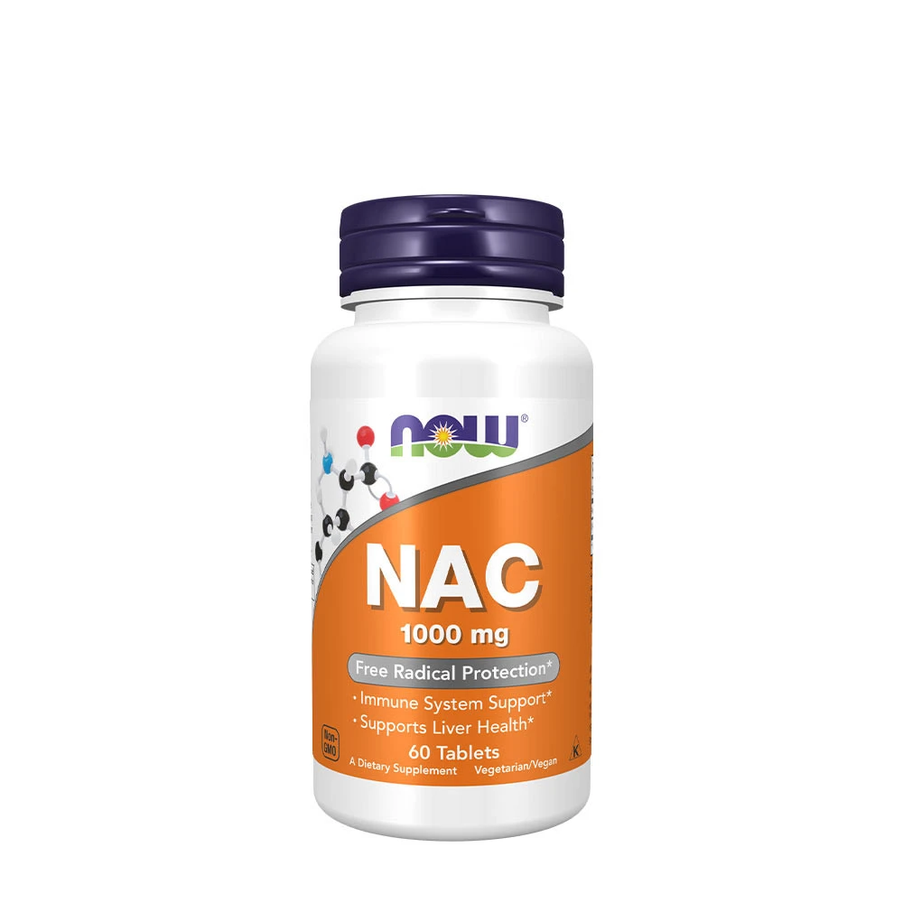 NOW - NOW NAC - Acetyl-Cysteine 1000 mg (60 Tablets)