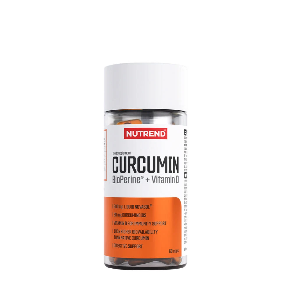 Nutrend - Curcumin + Bioperine + Vitamin D - 60 caps