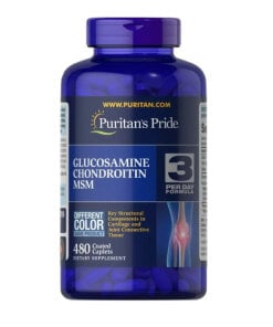 Puritan's Pride - Glucosamine Chondroitin MSM - 480 coated caplets