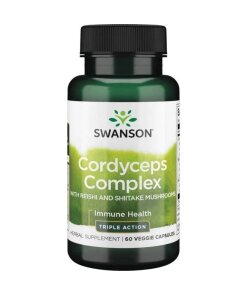 Swanson - Cordyceps Complex with Reishi and Shiitake Mushrooms - 60 vcaps