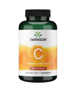 Swanson - SWANSON Witamina C1000 + dzika ró¿a 90 kaps