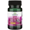 Swanson - SWANSON Witamina D3 2000IU + K2 75mcg 60vcaps